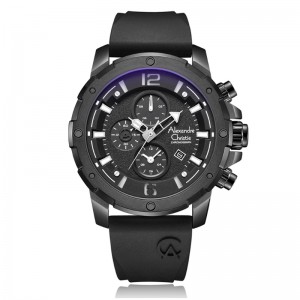 Alexandre Christie AC 6410 Full Black Rubber MCRIPBA